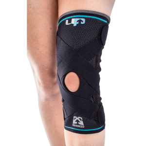 Stabilizator kolana kompresyjny z pasami i sprężynami UP5175