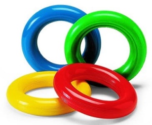 RINGO GŁADKIE GYM RING ZESTAW 4SZTUKI GYMNIC