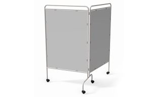 Parawan metalowy II z płytą PCV 